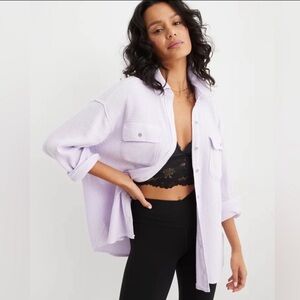 Aerie Light Purple Oversized Jacket